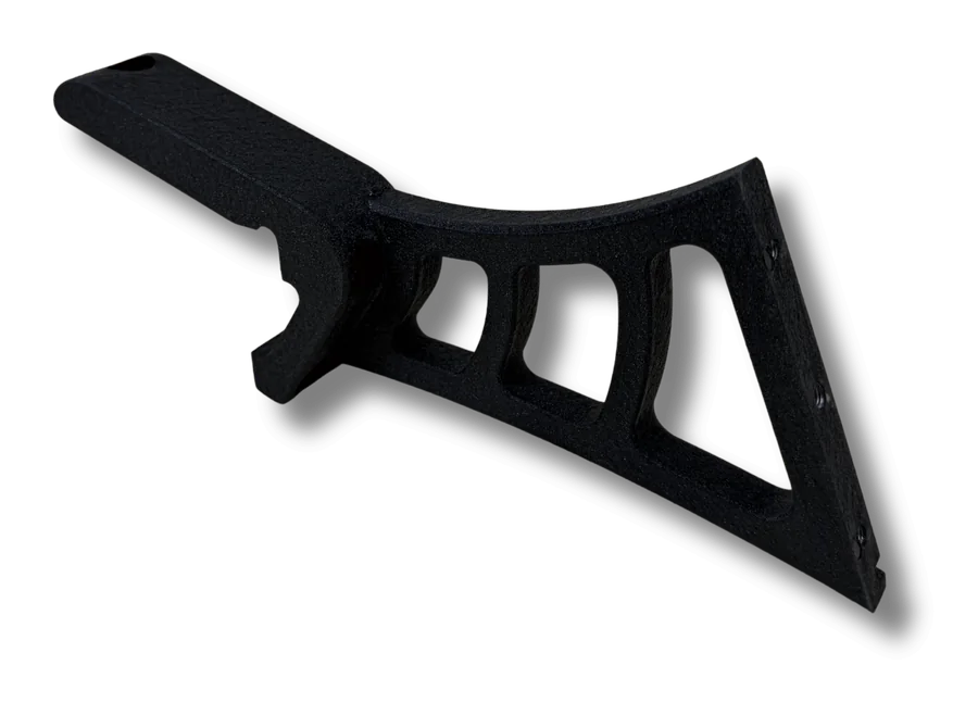 Bracket, black – Powder coating, textured