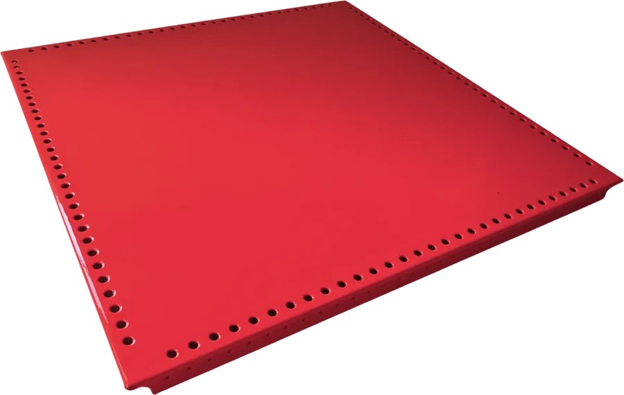 USM-Haller-Blech in Rot